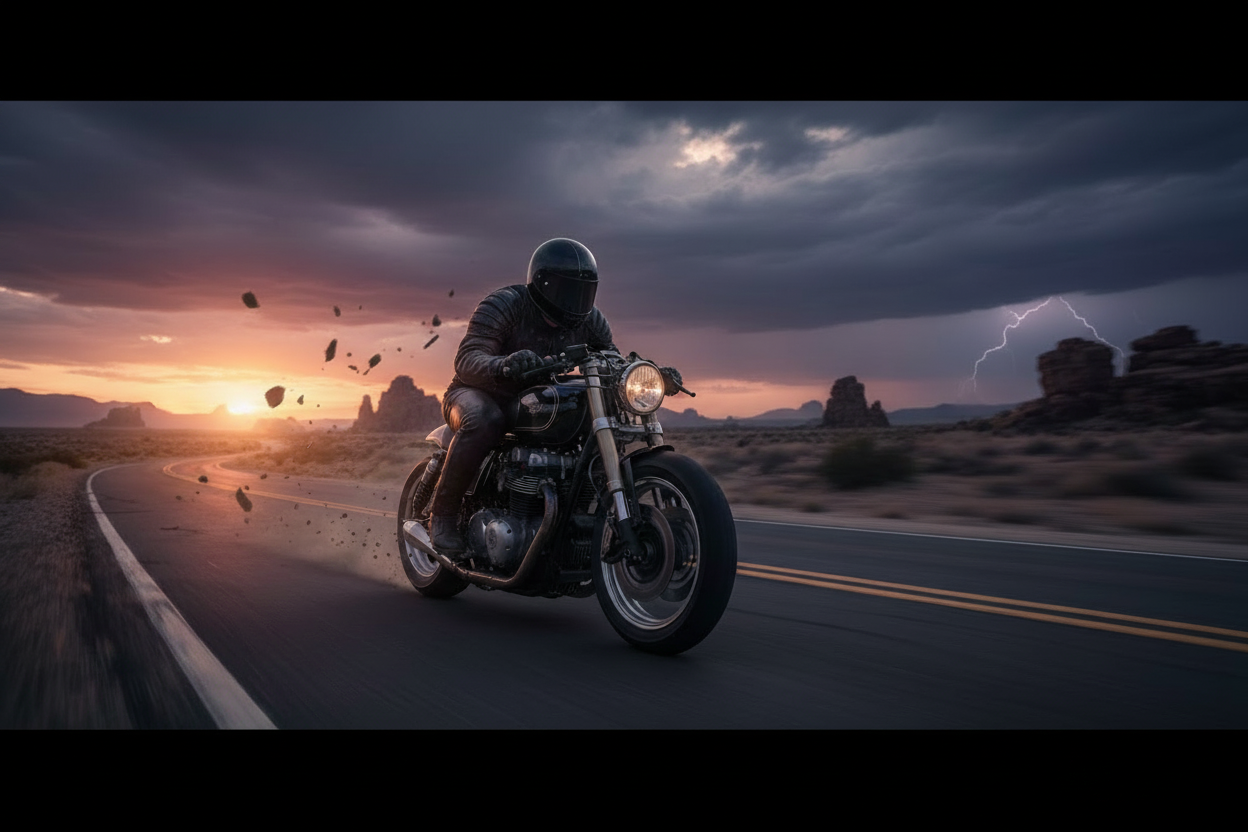 Motorcyclist Hero Banner - No Border